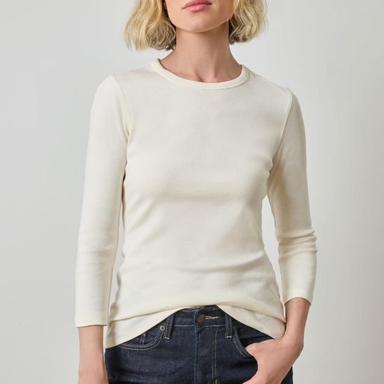 3/4 Sleeve Crew in color Rope Image A1