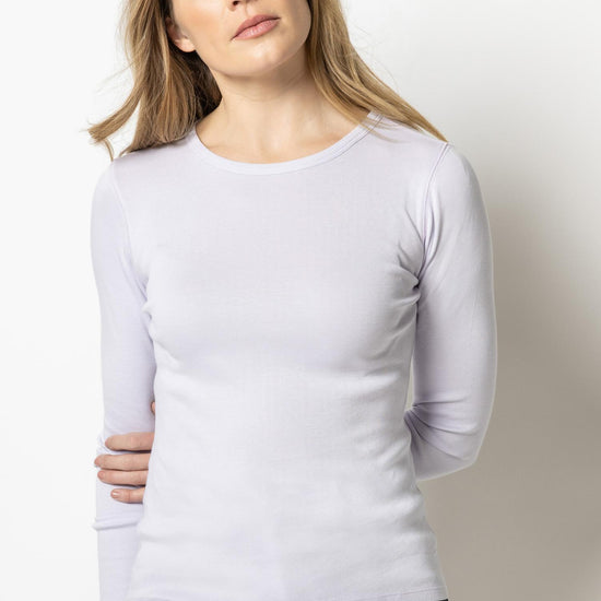 Long Sleeve Crew in color Lily Image A1