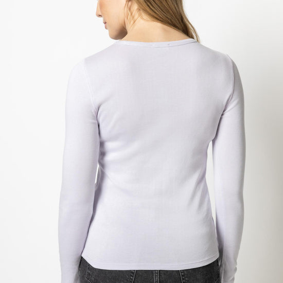 Long Sleeve Crew in color Lily Image A2