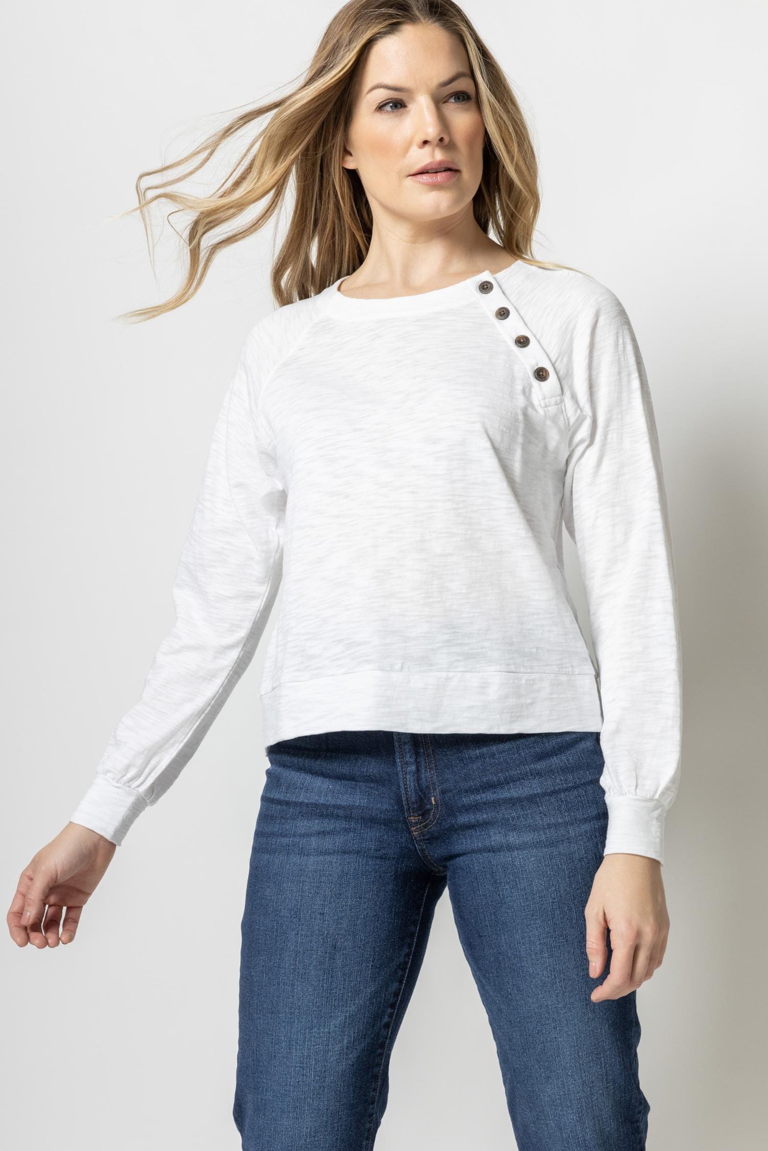 Full Sleeve Button Raglan