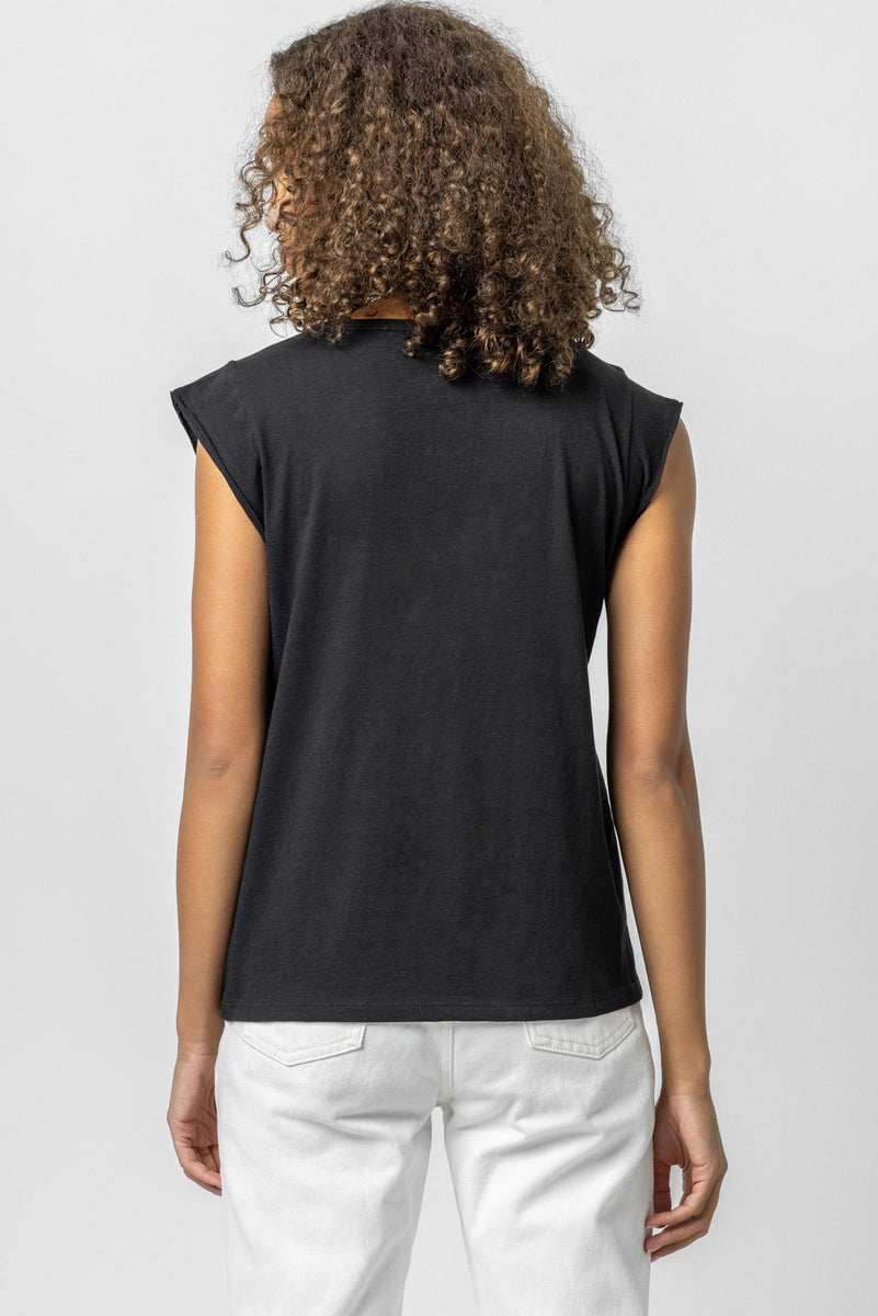 Cap Sleeve Scoop Neck