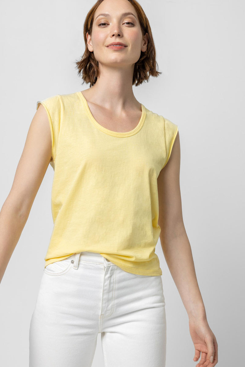 Cap Sleeve Scoop Neck