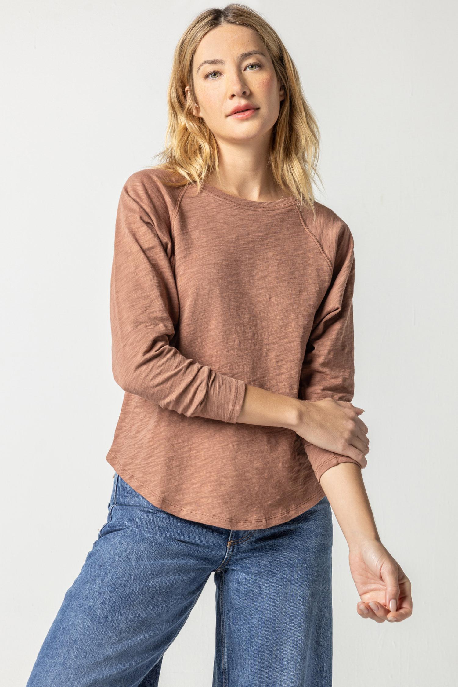 Alacki Women Sexy Tight Crop Tops Long Sleeves Low-cut Stretch T-Shirt  Blouse 