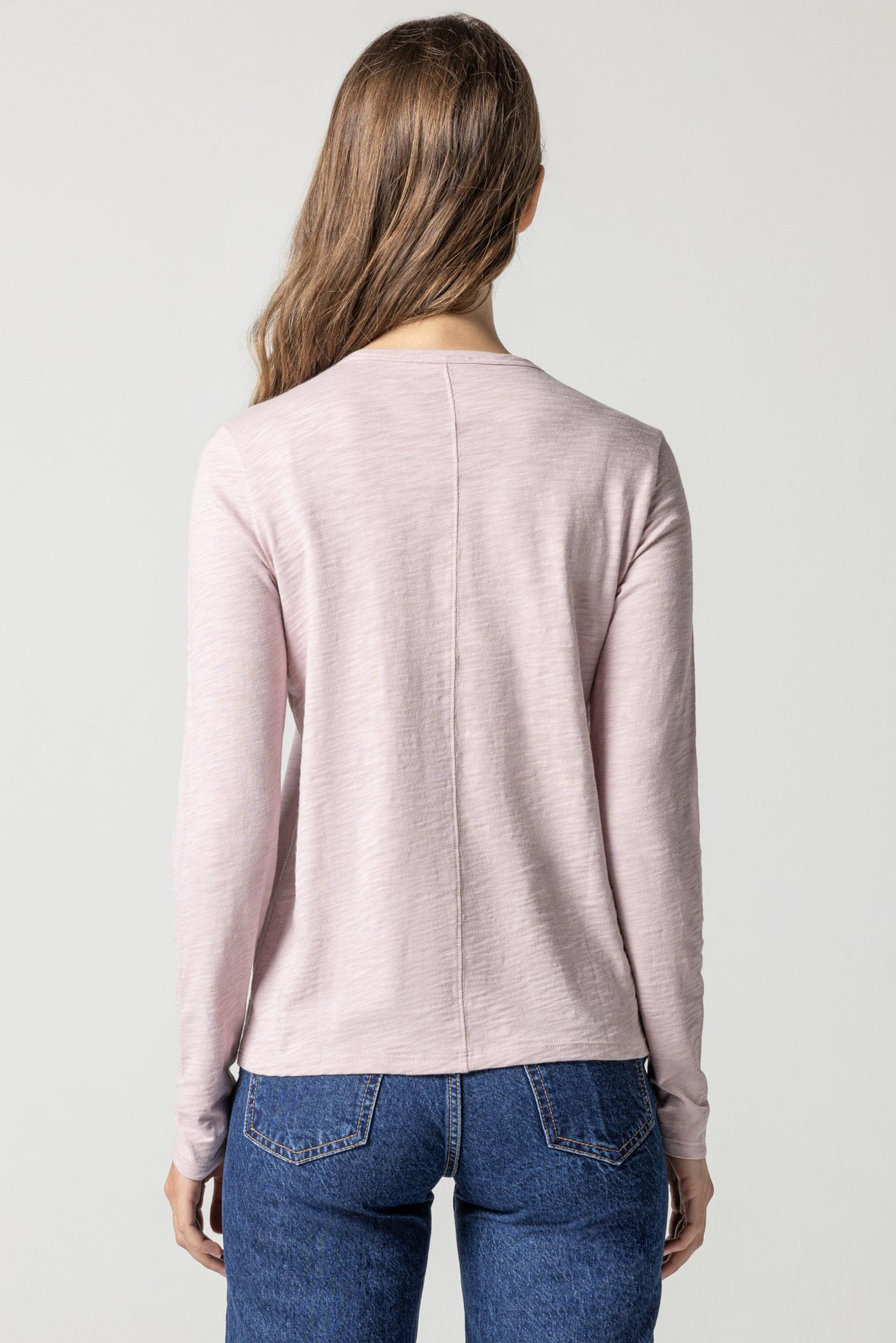 Long Sleeve Crewneck in color Iced Lilac Image A2
