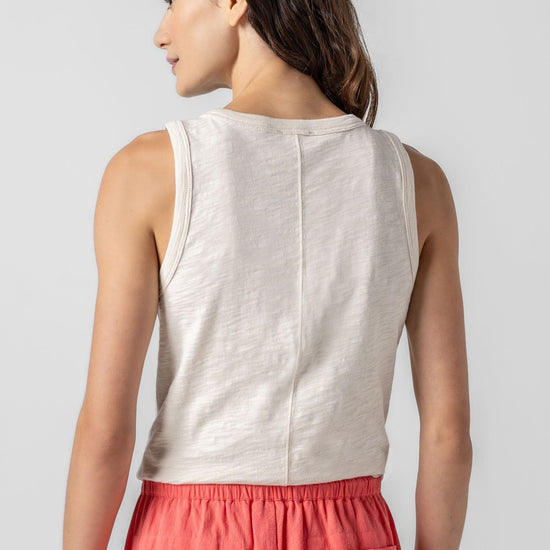 Back Seam Tank in color Canvas Image A2