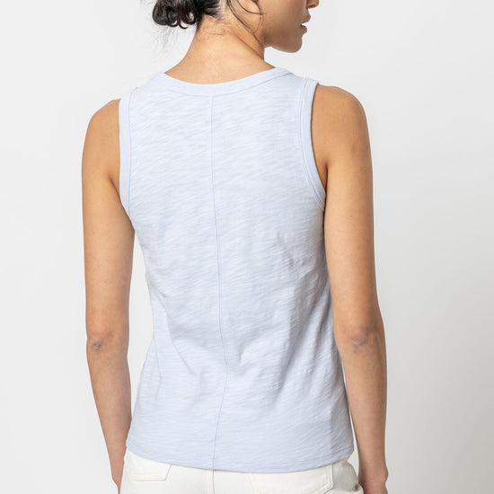 Back Seam Tank in color Hyacinth Image A2