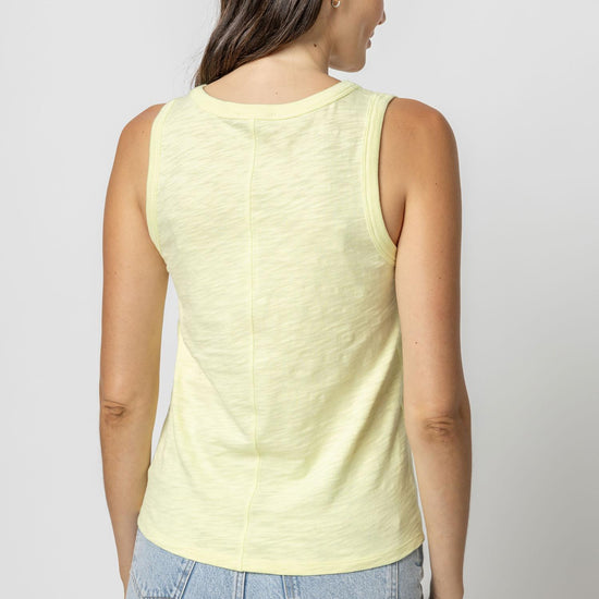 Back Seam Tank in color Limelight Image A2