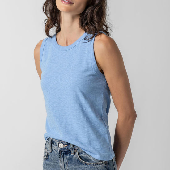 Back Seam Tank in color Malibu Image A1