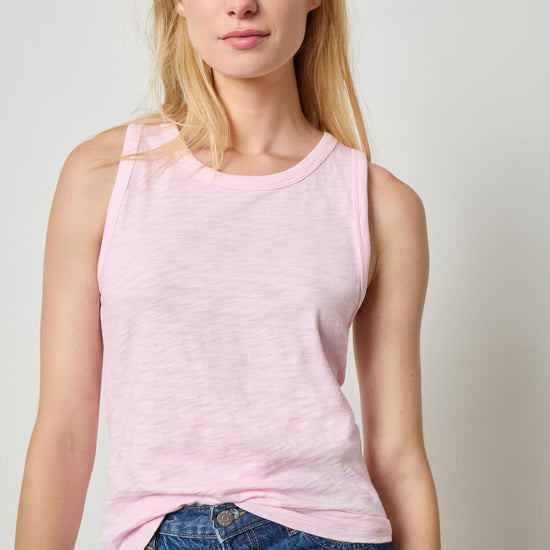 Back Seam Tank in color Peony Image A1