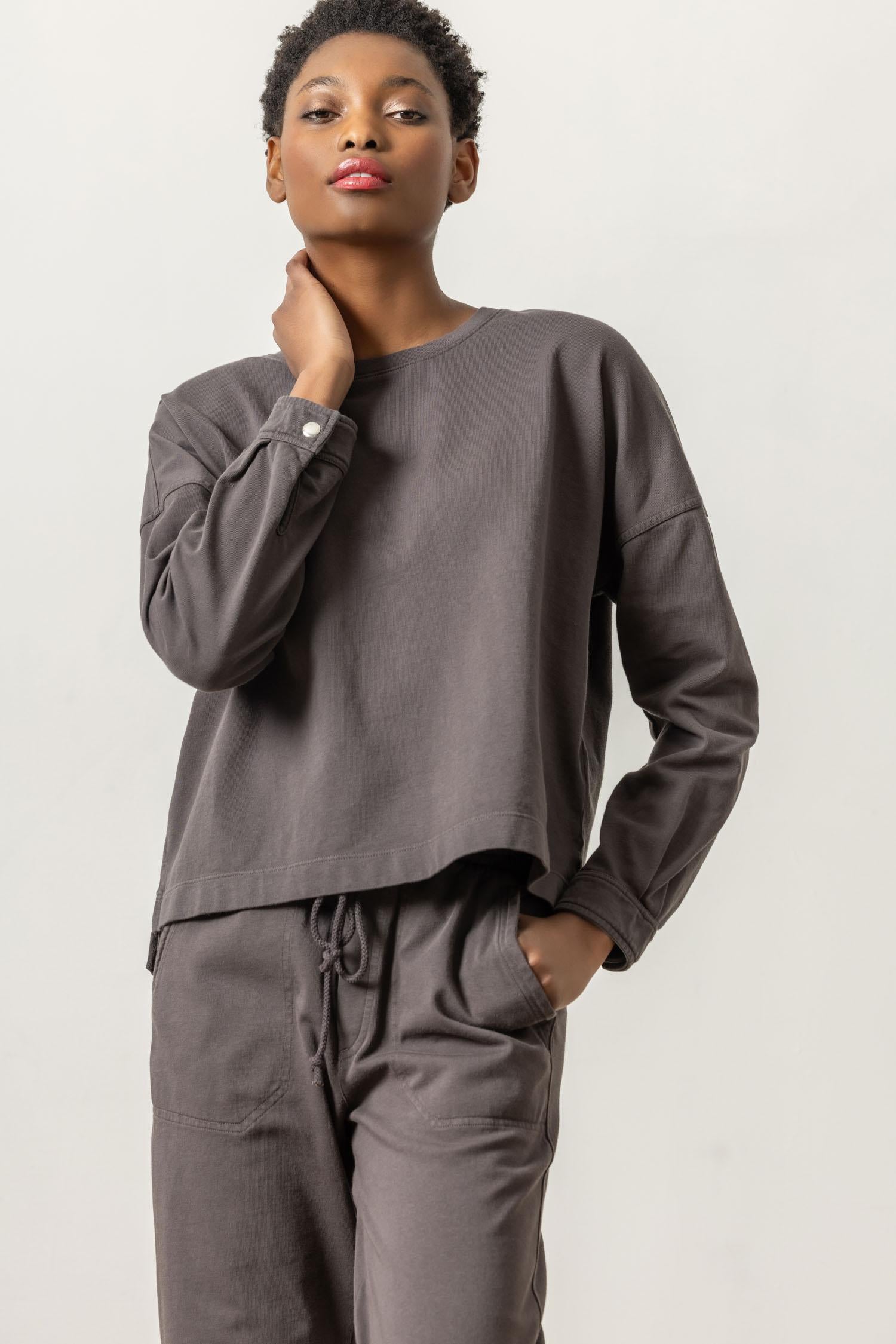 Easy Hi Low Sweatshirt Lilla P