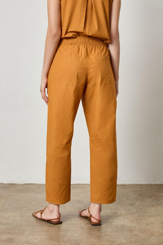 Everyday Poplin Pant in color Marmalade Image A2