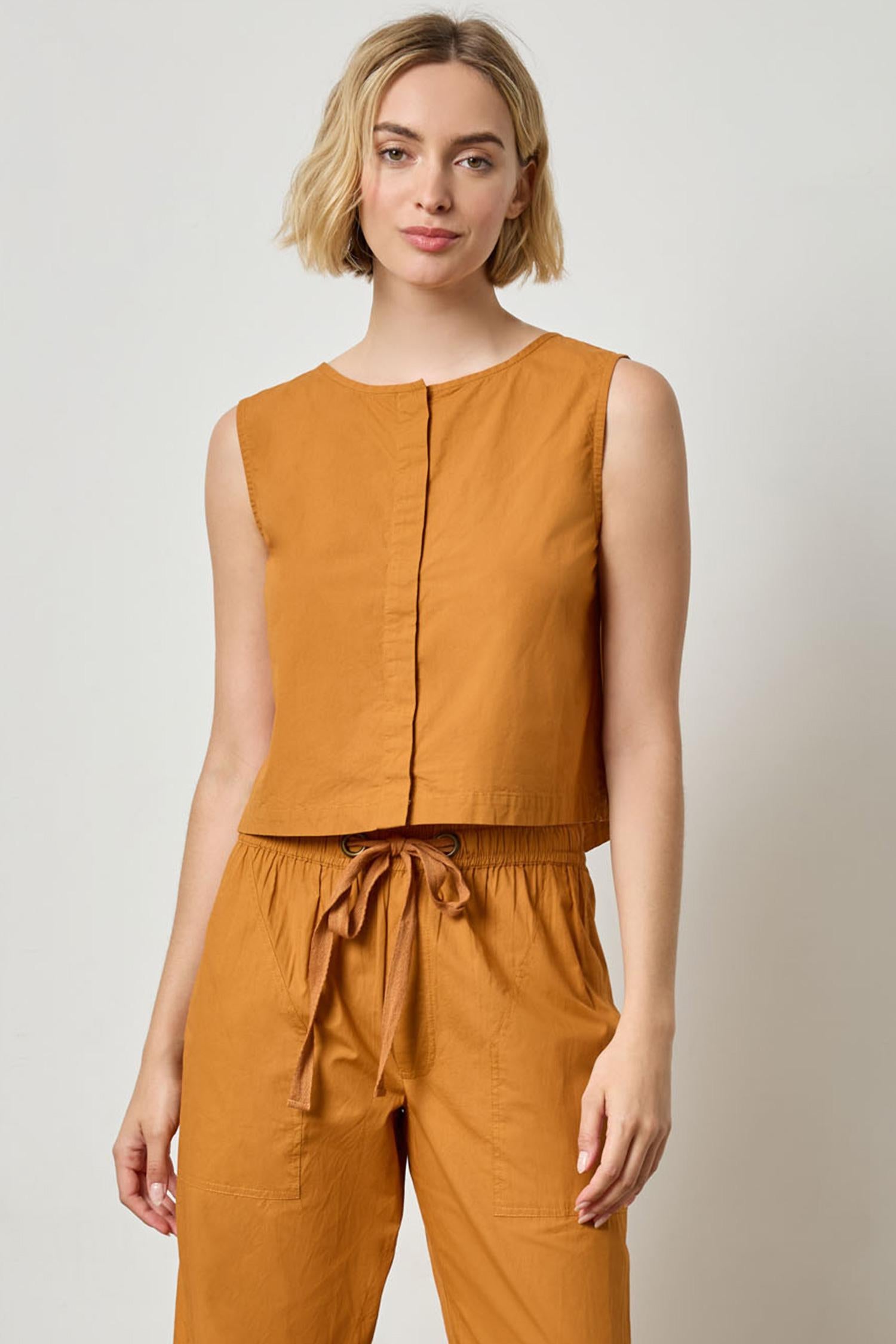 Hidden Placket Top Womens Top Marmalade A1