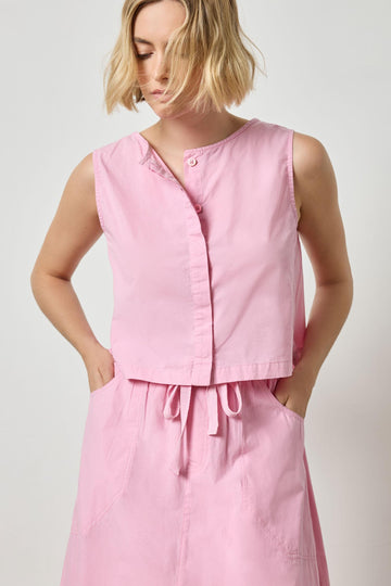 Hidden Placket Top Womens Top Taffy A1