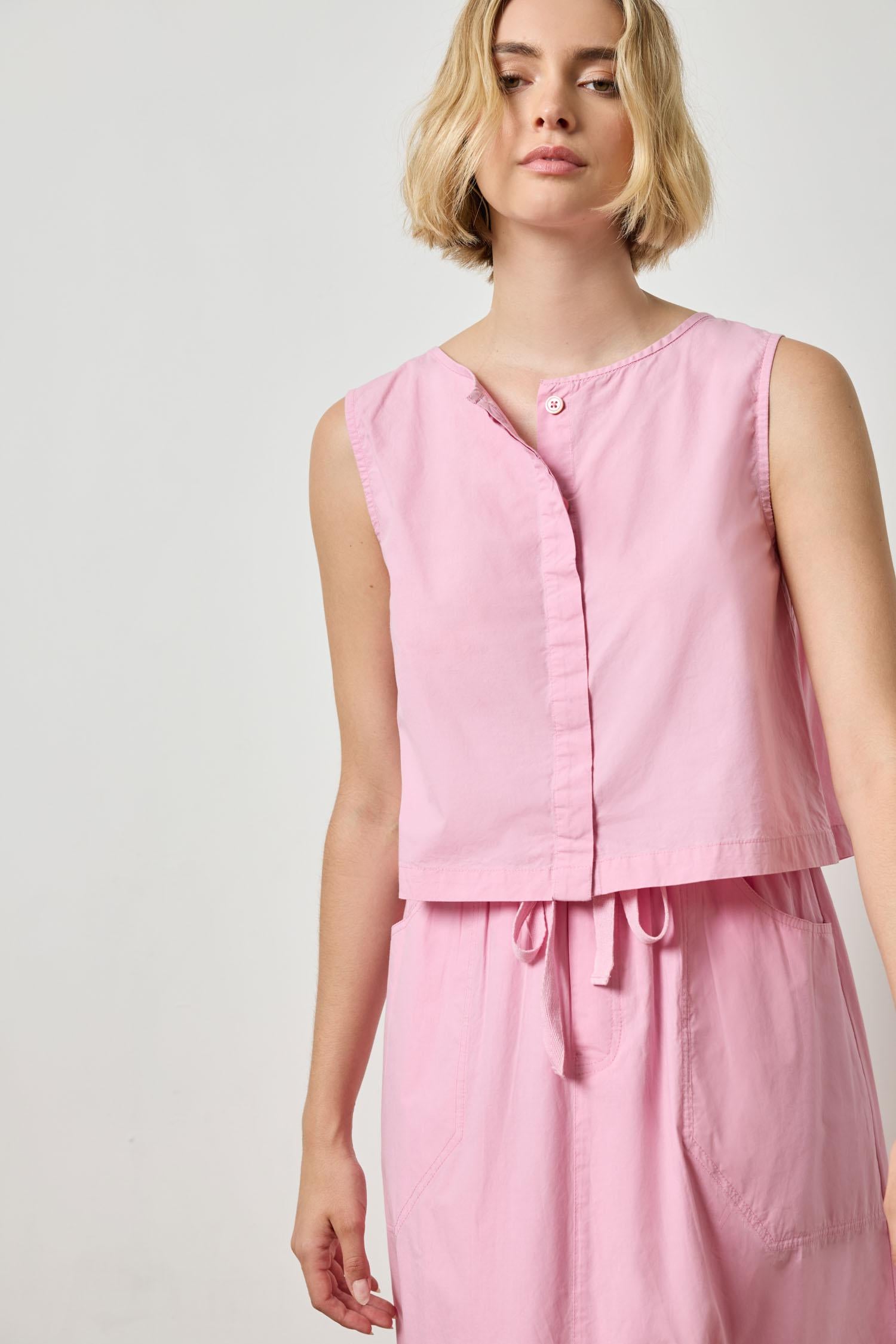 Hidden Placket Top Womens Top Taffy A2