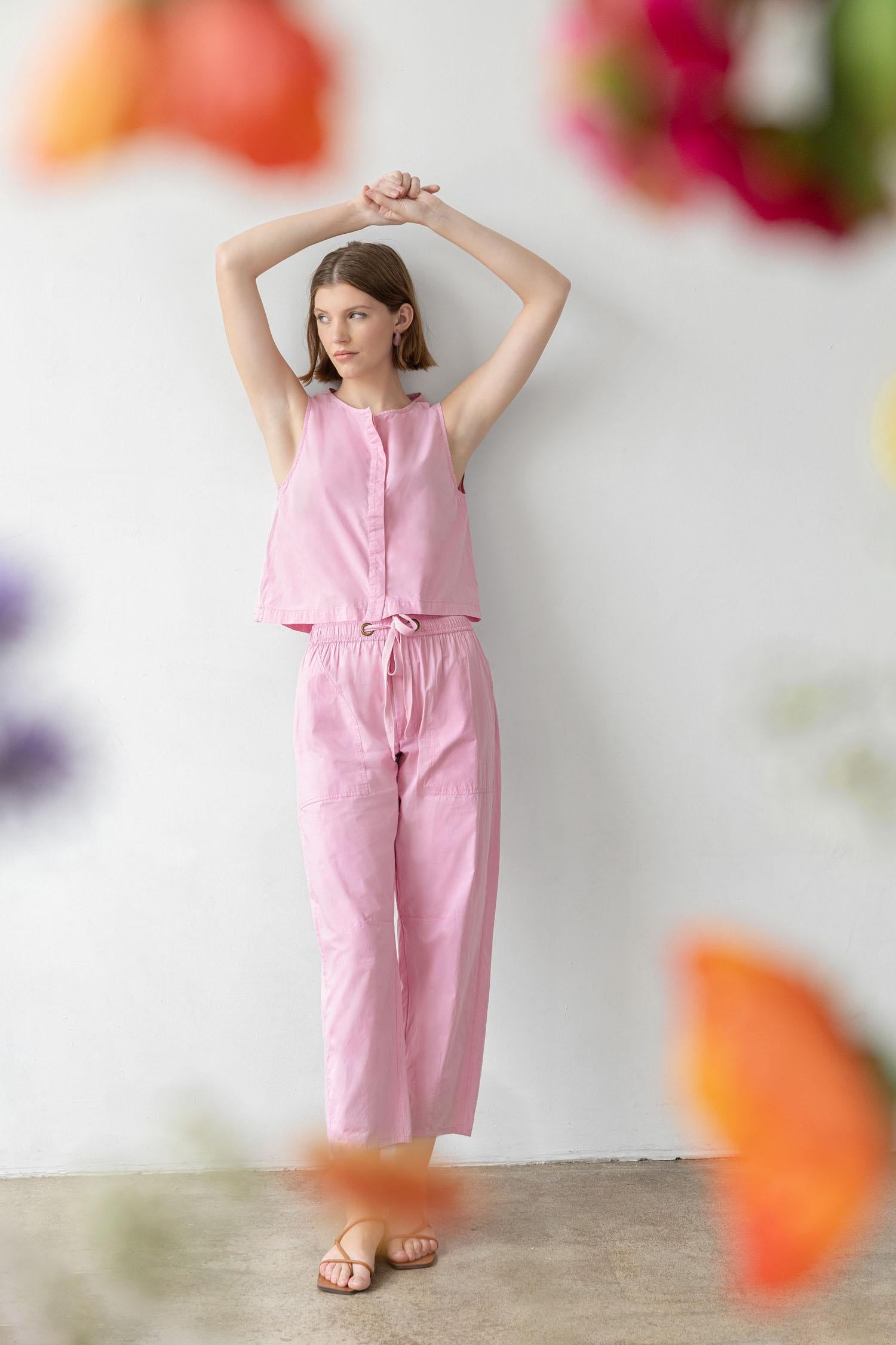 Hidden Placket Top Womens Top Taffy C1