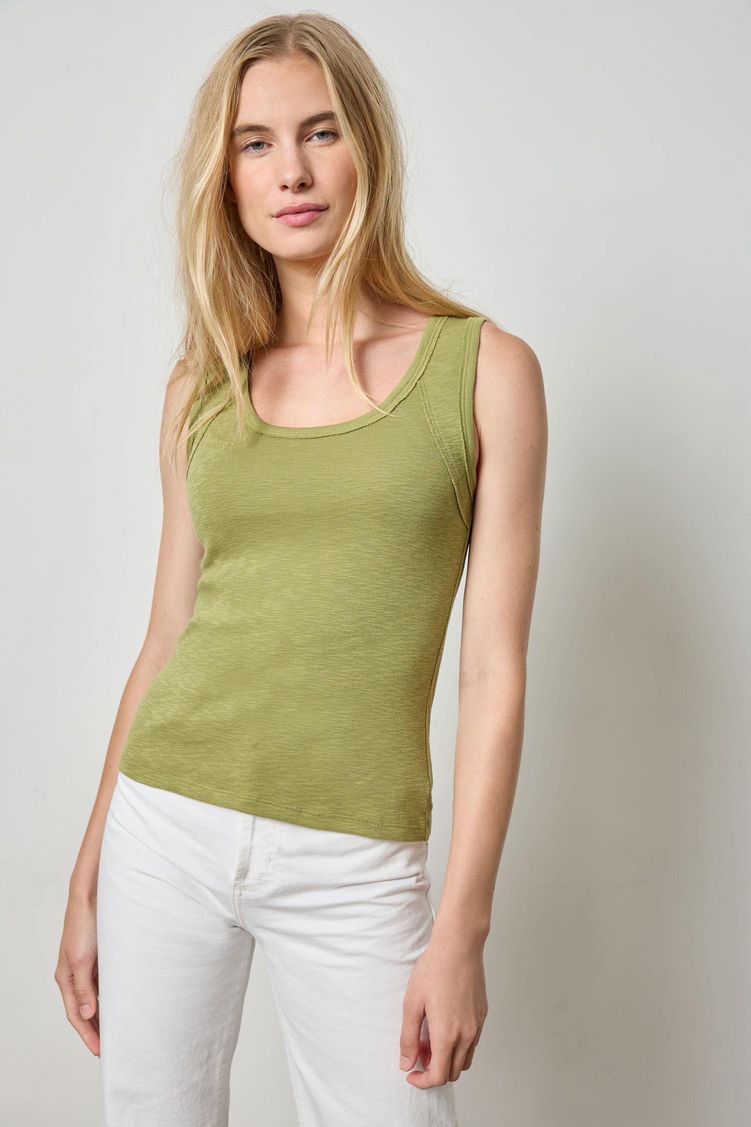 Wide Strap Tank Womens Top Tarragon A1