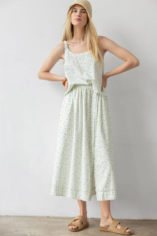 Faux Wrap Long Skirt Womens Skirt Julep Print C1