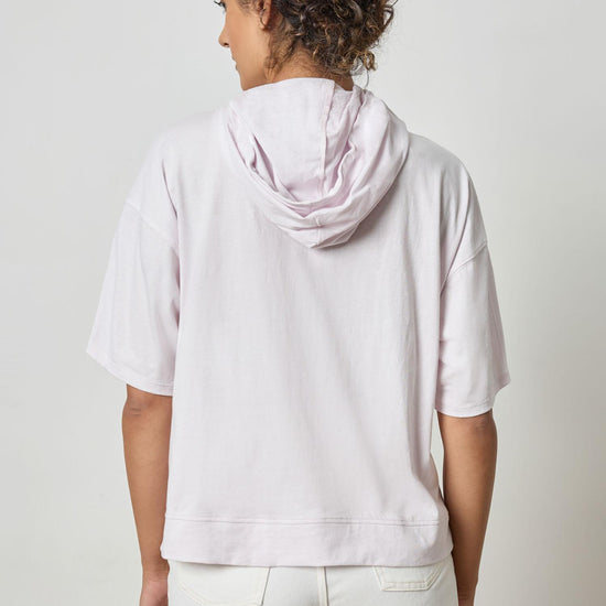 Short Sleeve Hoodie Womens Top Lily A2