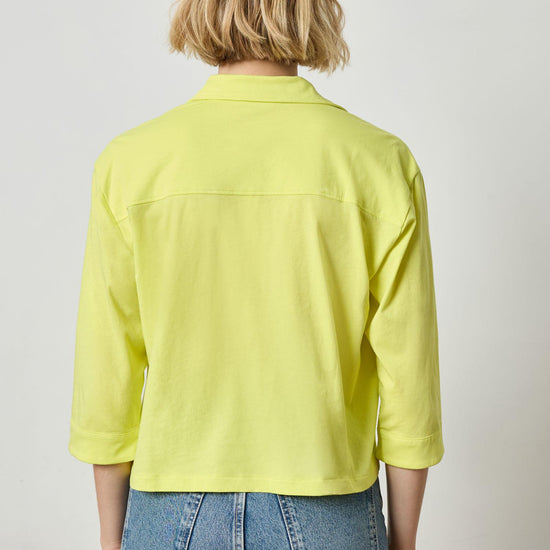 Easy Button Down Tee in color Keylime Image A3