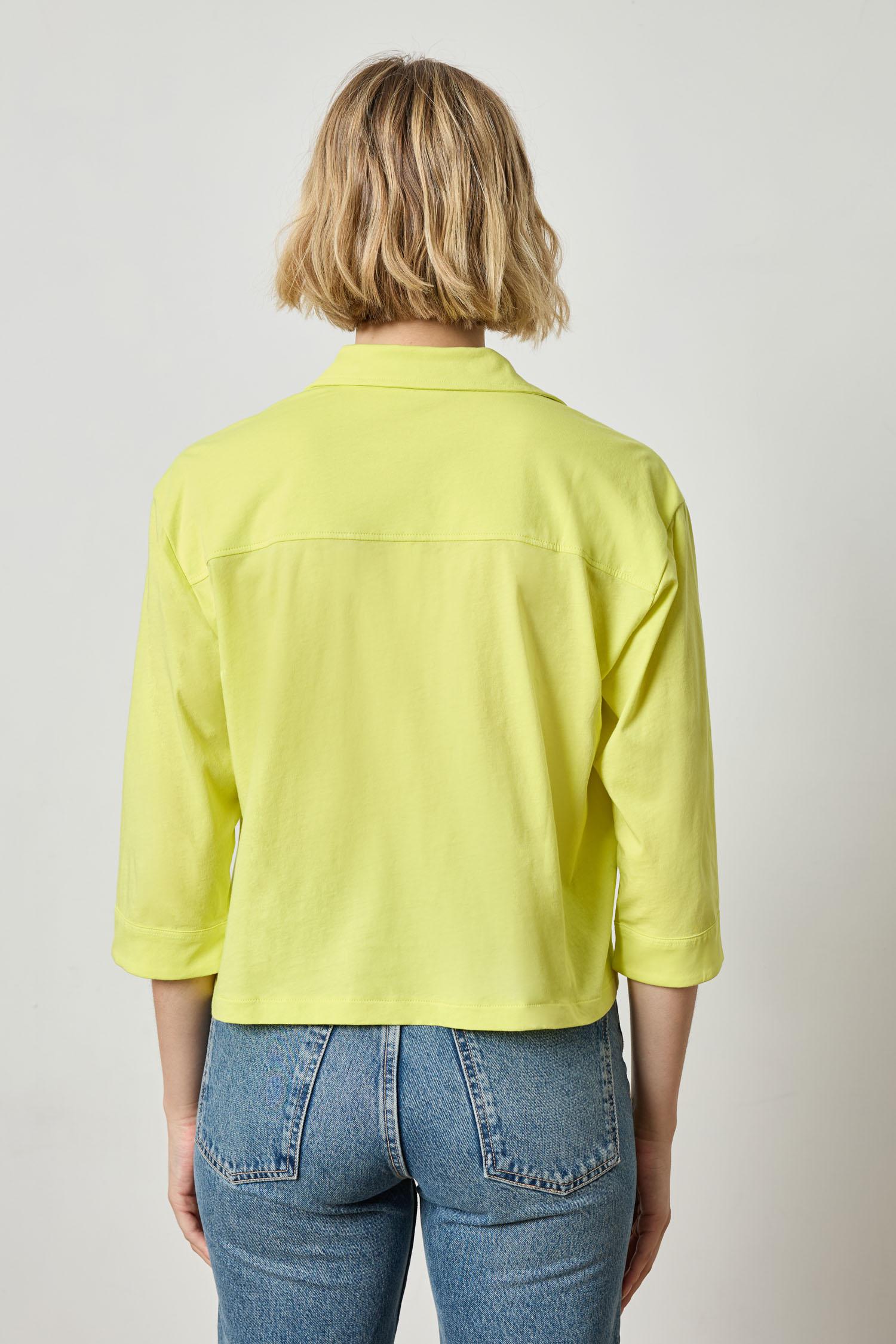 Easy Button Down Tee in color Keylime Image A3