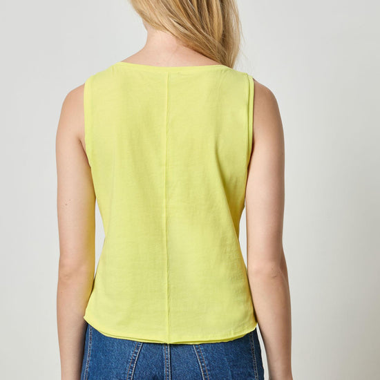Curved Seam Tank Womens Top Keylime A2