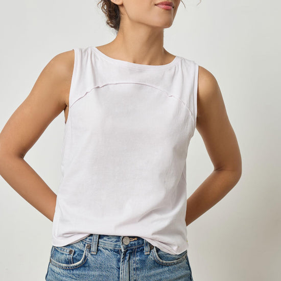 Curved Seam Tank Womens Top Lily A1