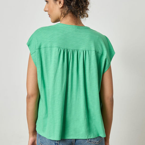 Relaxed Button Down Tee Womens Top Julep A2