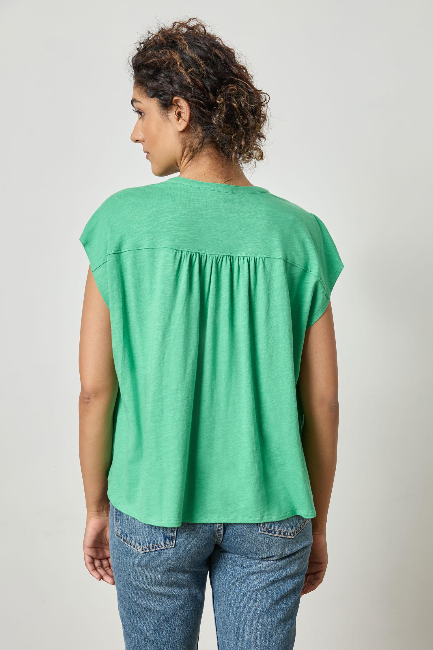 Relaxed Button Down Tee Womens Top Julep A2