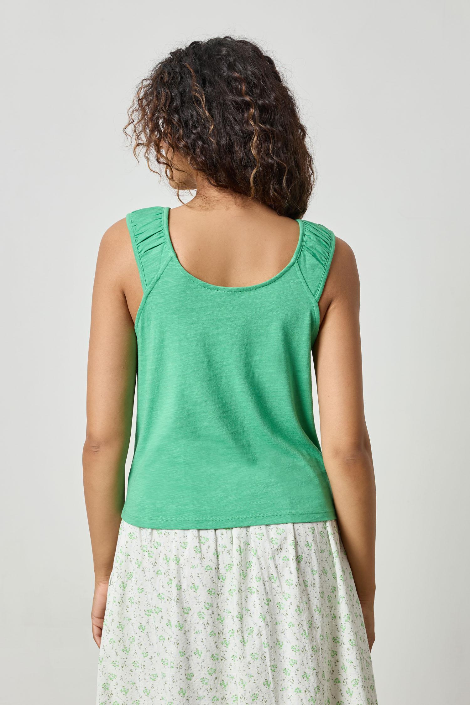Shirred Strap Tank Womens Top Julep A3