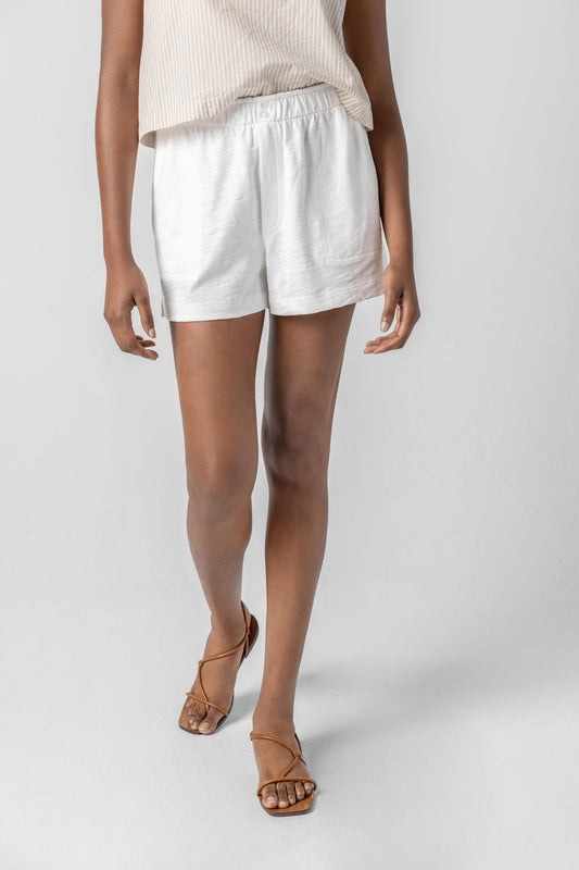 Faux Fly Short in color White Image A1
