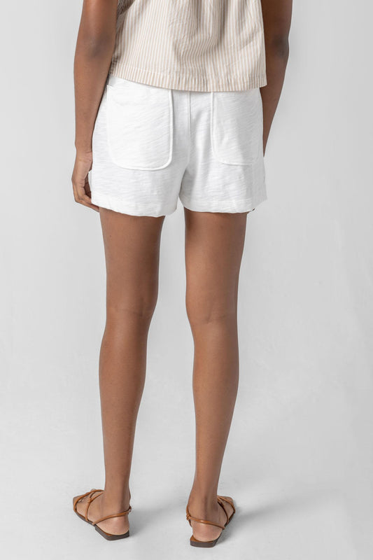 Faux Fly Short in color White Image A2