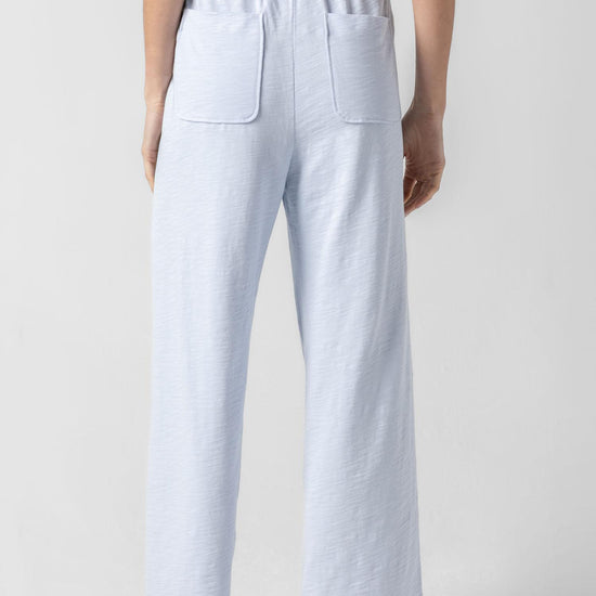 Knit Drawstring Pant in color Sky Image A2