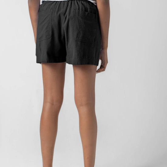 Patch Pocket Shorts Womens Short Black A2