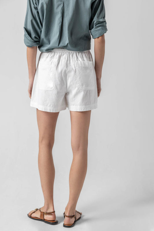 Patch Pocket Shorts Womens Short White A2
