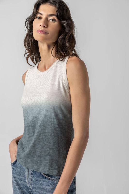 Ombre Back Seam Tank in color Vine Ombre Image A1