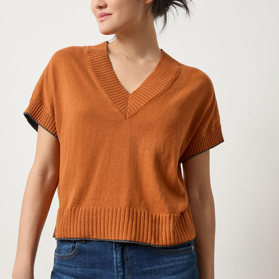 Pleated Sleeve Crewneck Sweater Womens Sweater Sierra A1