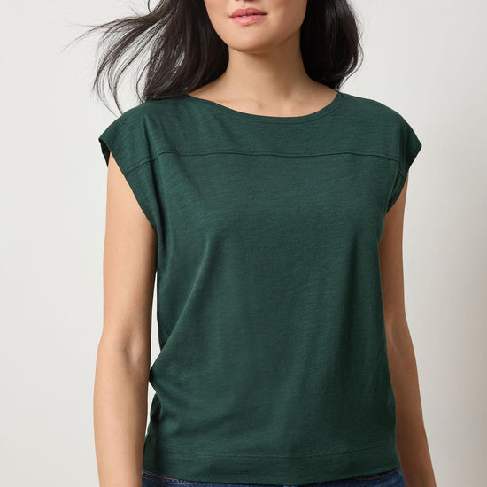 Seamed Wedge Tee Womens Top Spruce A1