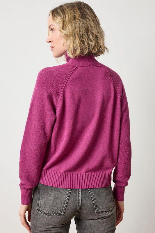 Relaxed Turtleneck Sweater Womens Sweater Dahlia A2
