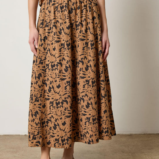 Paneled Maxi Skirt in color Animal Floral Image A1