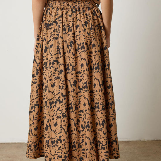 Paneled Maxi Skirt in color Animal Floral Image A2