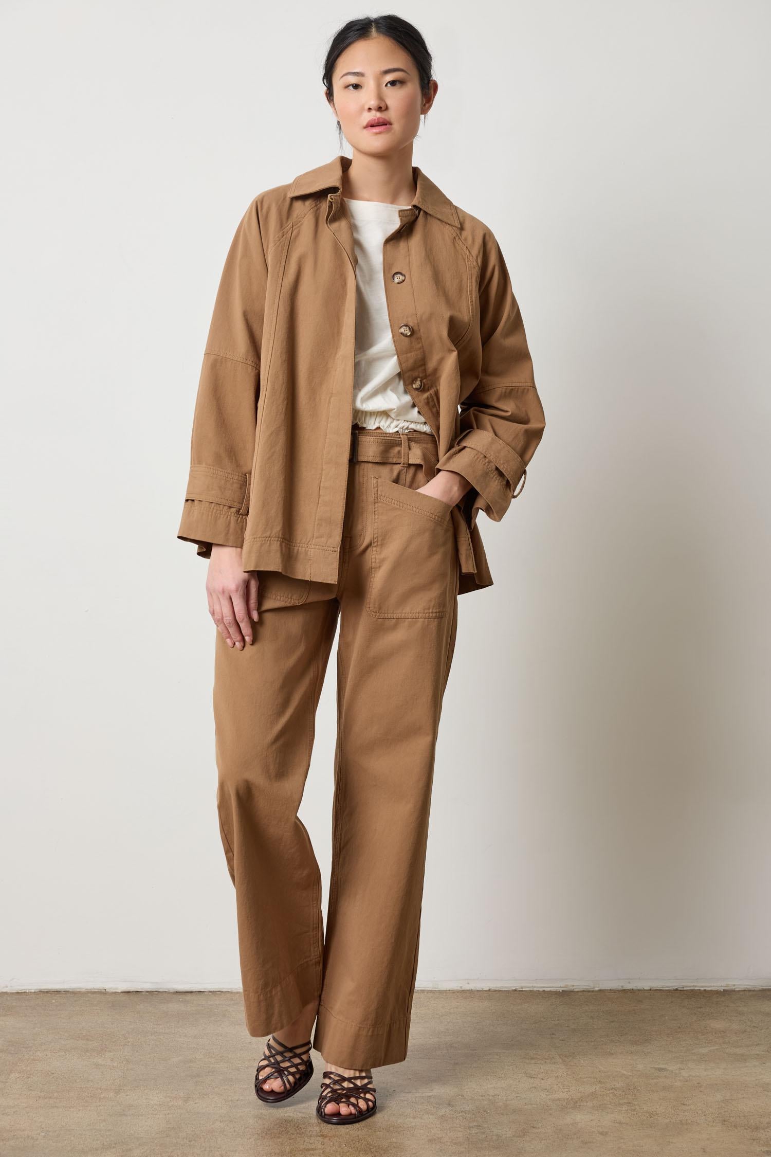Collared Twill Jacket – Lilla P
