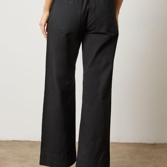 Slant Pocket Twill Pant in color Black Image A2