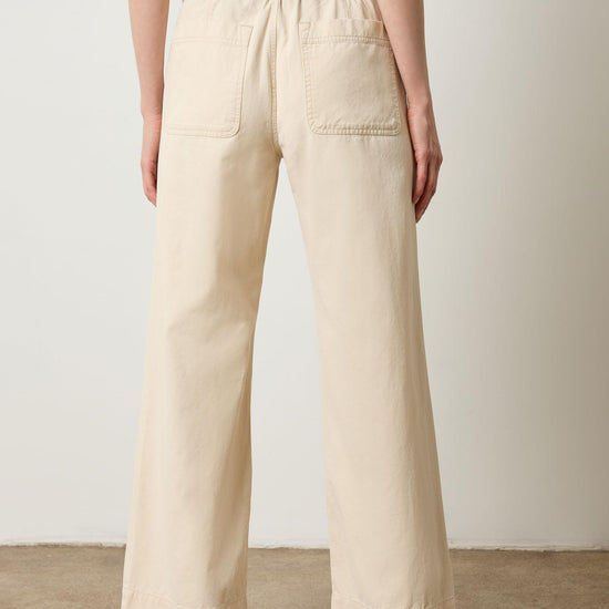 Slant Pocket Twill Pant in color Eggshell Image A2