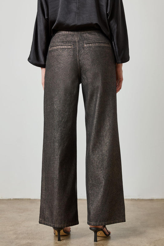 Metallic Pant in color Copper Denim Image A2