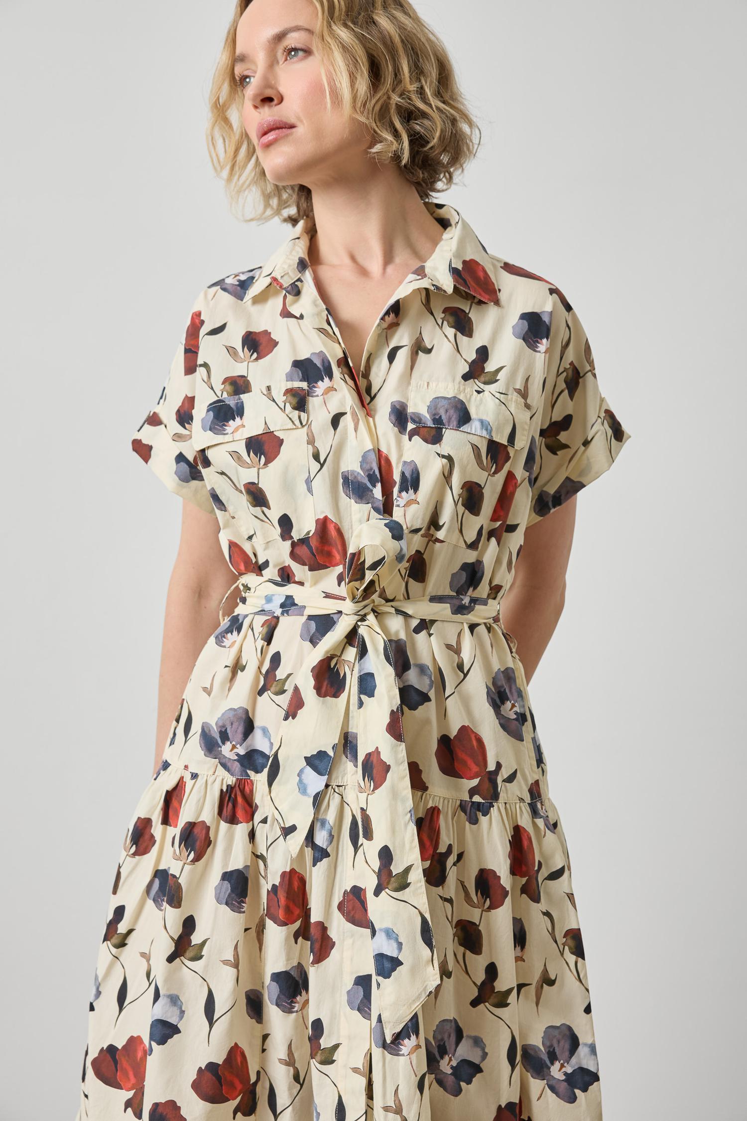 Cuffed Sleeve Maxi Shirt Dress – Lilla P