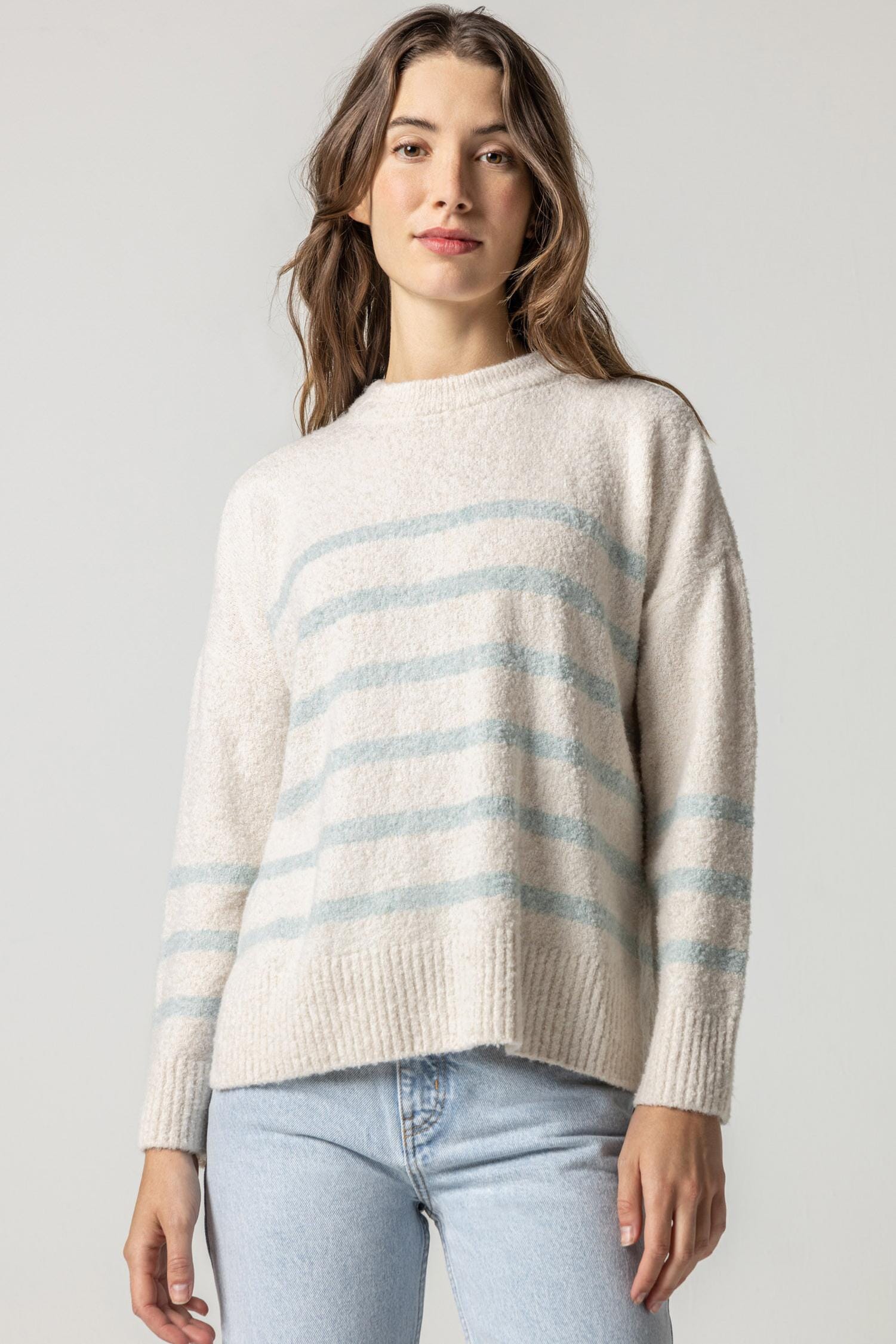 Striped Pullover Easy Sweater