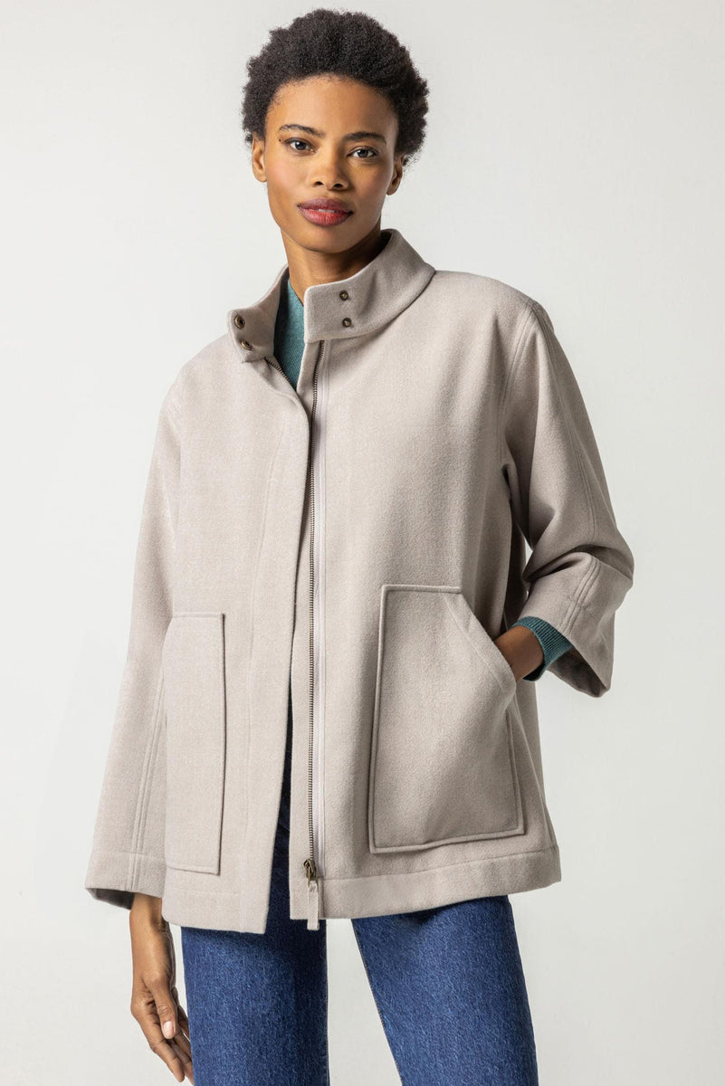 Zip Front Jacket with Pockets