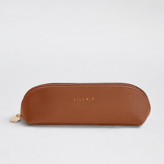 Make Up Bag in color Caramel Image A1