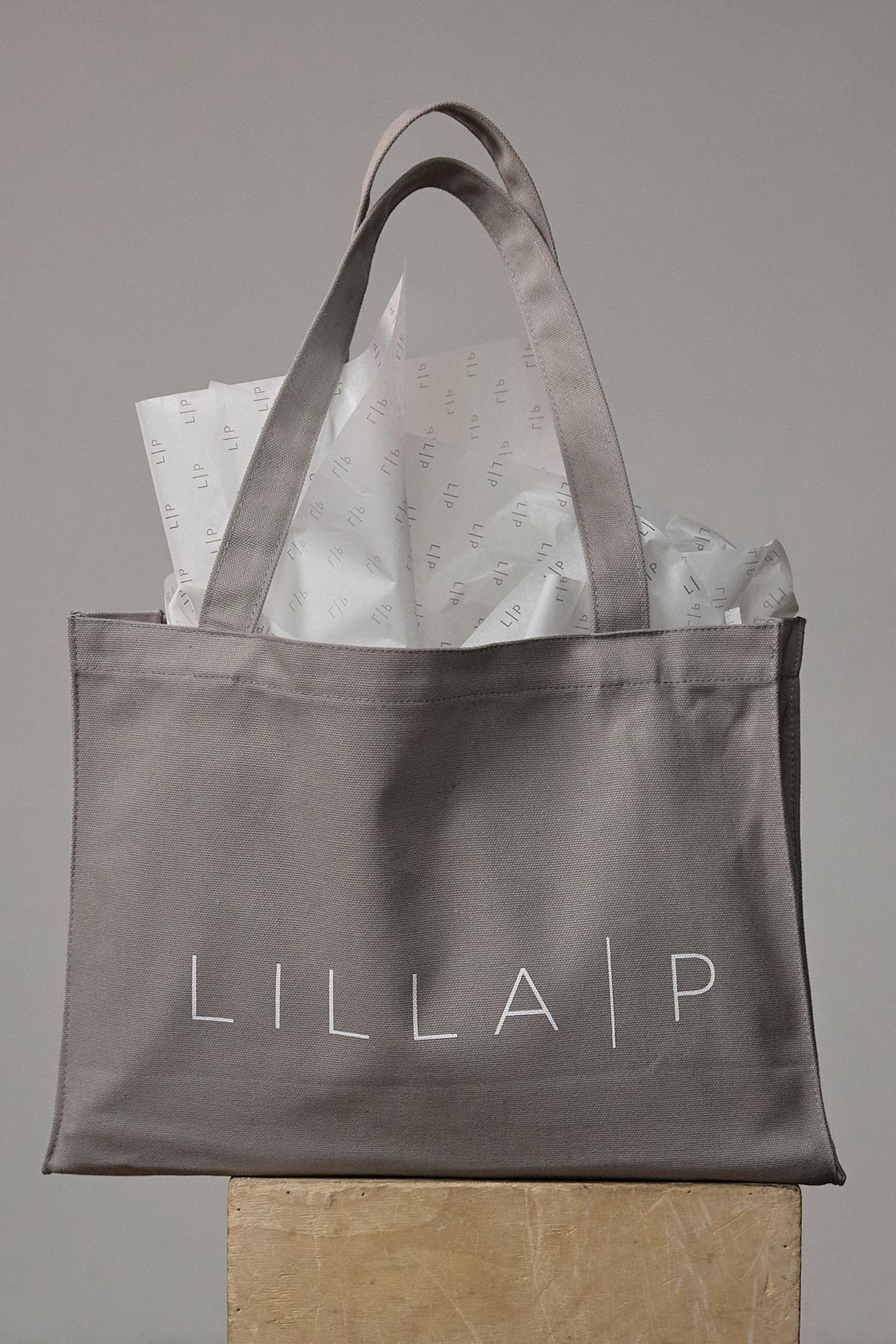 Lilla P Tote Bag in color Taupe Image OS
