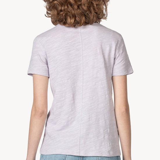 Short Sleeve Back Seam Tee Womens Top Freesia A2